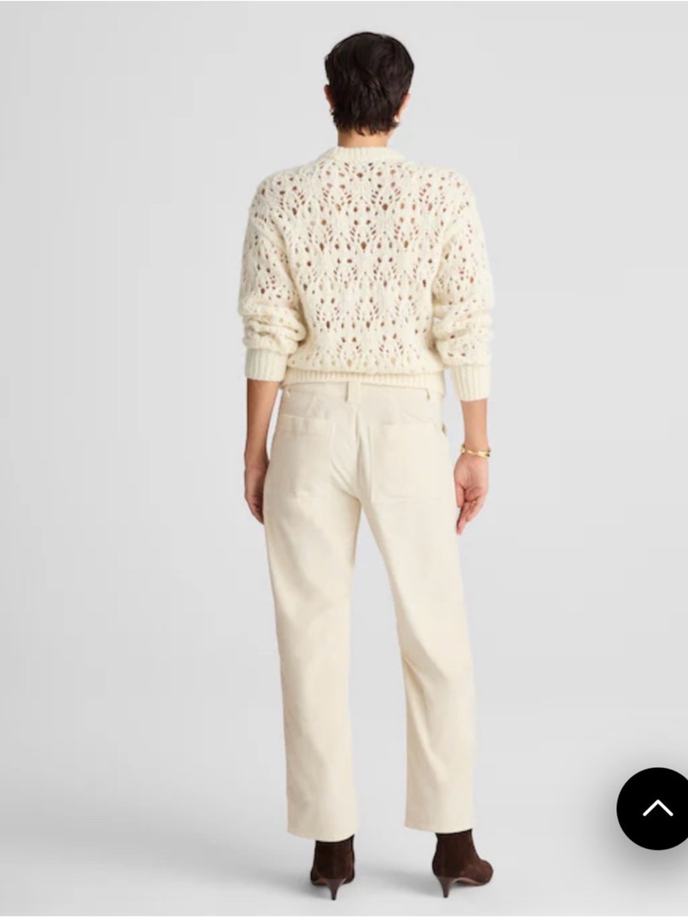 The Darted Barrel-Leg Utility Pant in Corduroy - Picture 6 of 7